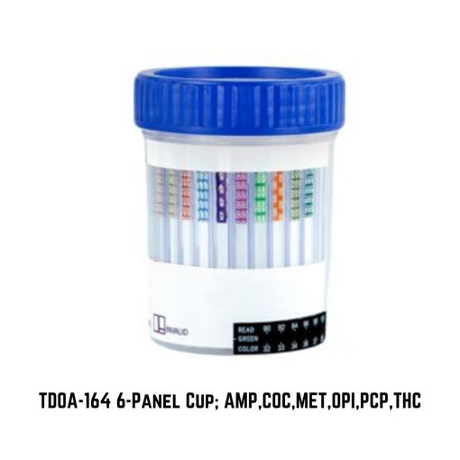 Picture of 6-Panel Rapid Drug Test Cup; TDOA-164 (25/Box)