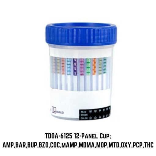 Picture of 12-Panel Rapid Drug Test Cup; TDOA-6125 (25/Box)