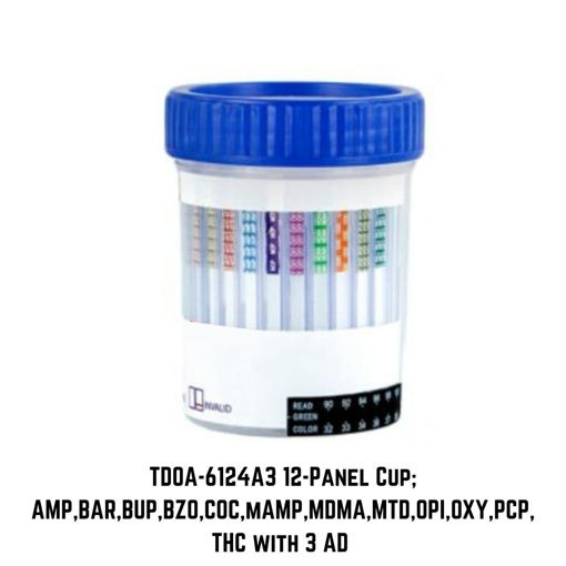 Picture of 12-Panel Rapid Drug Test Cup; TDOA-6124A3 (25/Box)