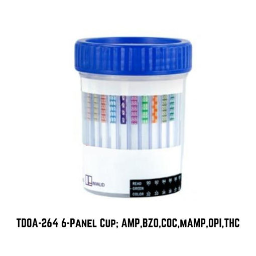 Picture of 6-Panel Rapid Drug Test Cup; TDOA-264 (25/Box)